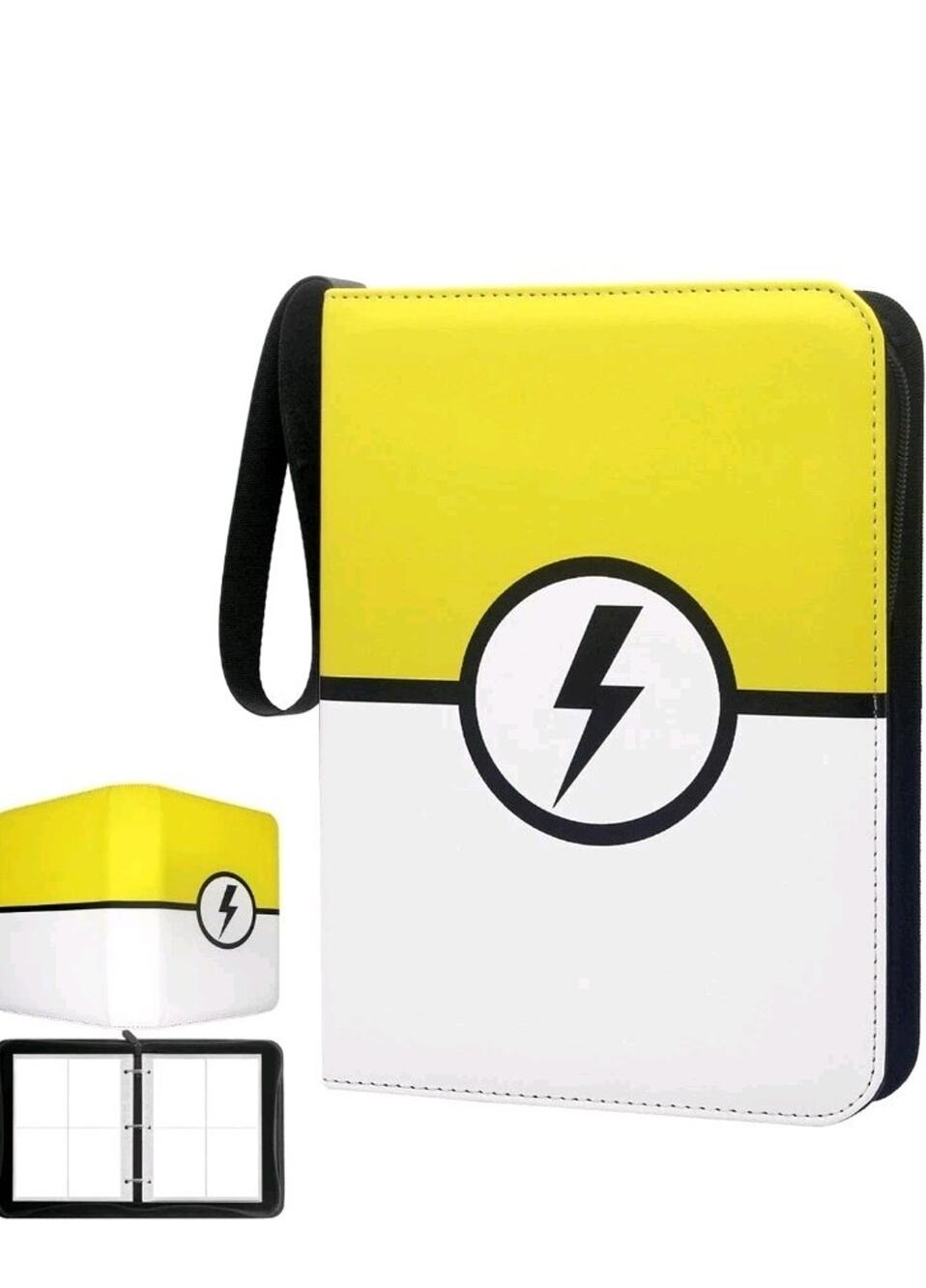 Card Binder 4-Pockets,Trading Card Binder with 50 Removable Sleeves Can s24